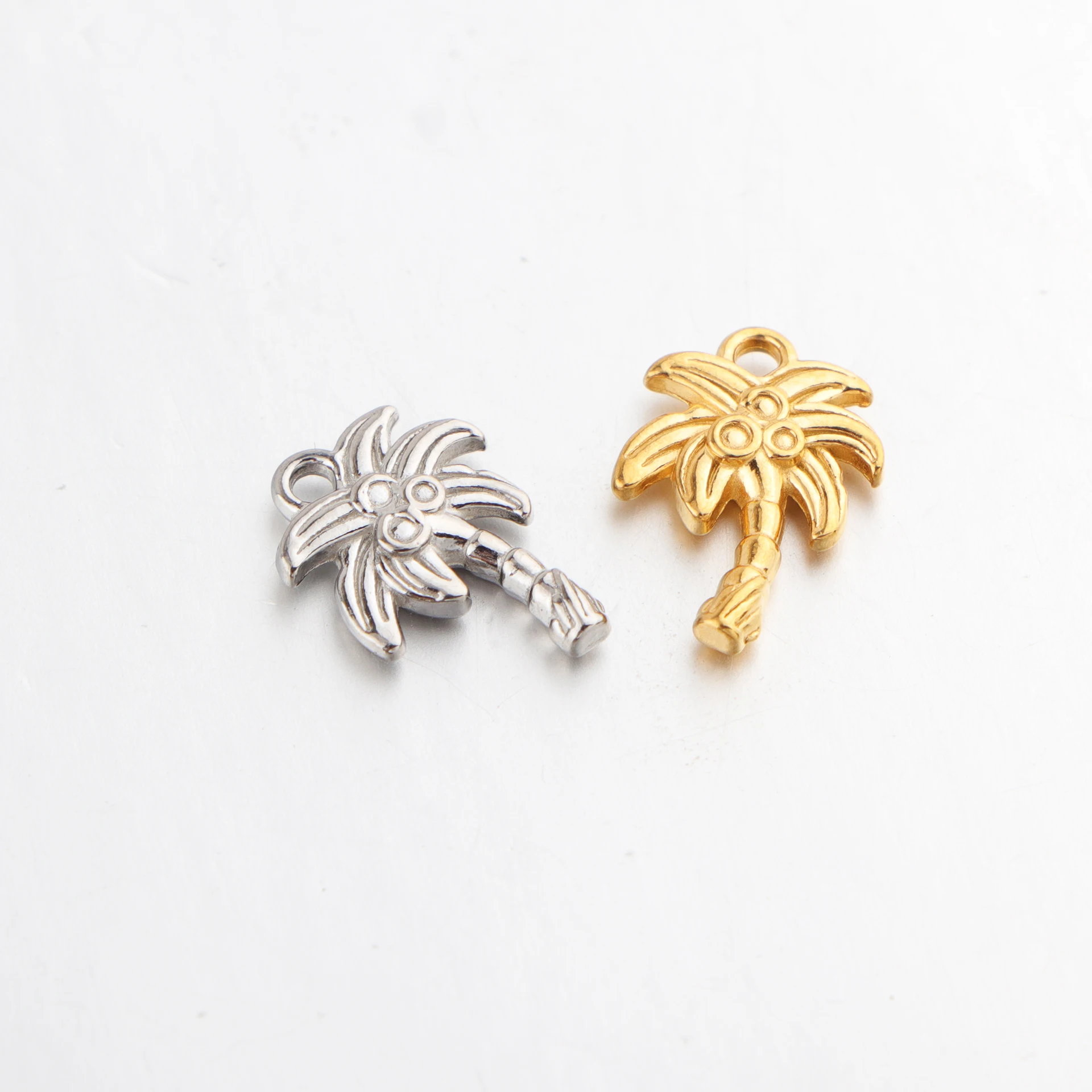 20pcs/lot Stainless Steel Coconut Tree Charms Tropical Tree Pendant for DIY Necklace Earring Bracelet Jewelry Making Accessories
20pcs/lot Stainless Steel Coconut Tree Charms Tropical Tree Pendant for DIY Necklace Earring Bracelet Jewelry Making Accessories