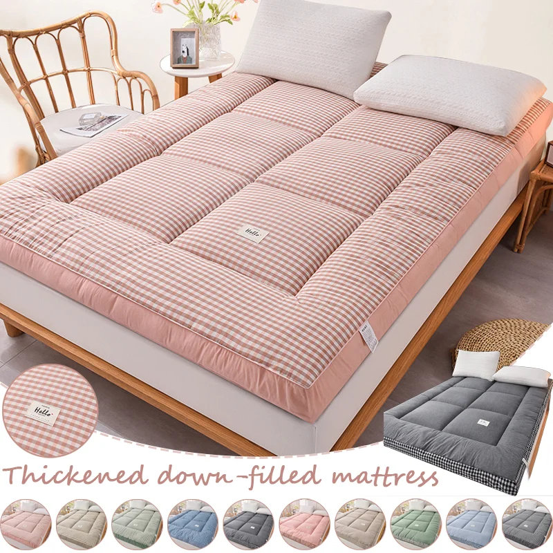1PC Thickened Down-Like Fiber Mattress Pad Soft Cushion for Bedroom Student Dormitory Tatami Single Double Bed Camping Foldable
1PC Thickened Down-Like Fiber Mattress Pad Soft Cushion for Bedroom Student Dormitory Tatami Single Double Bed Camping Foldable