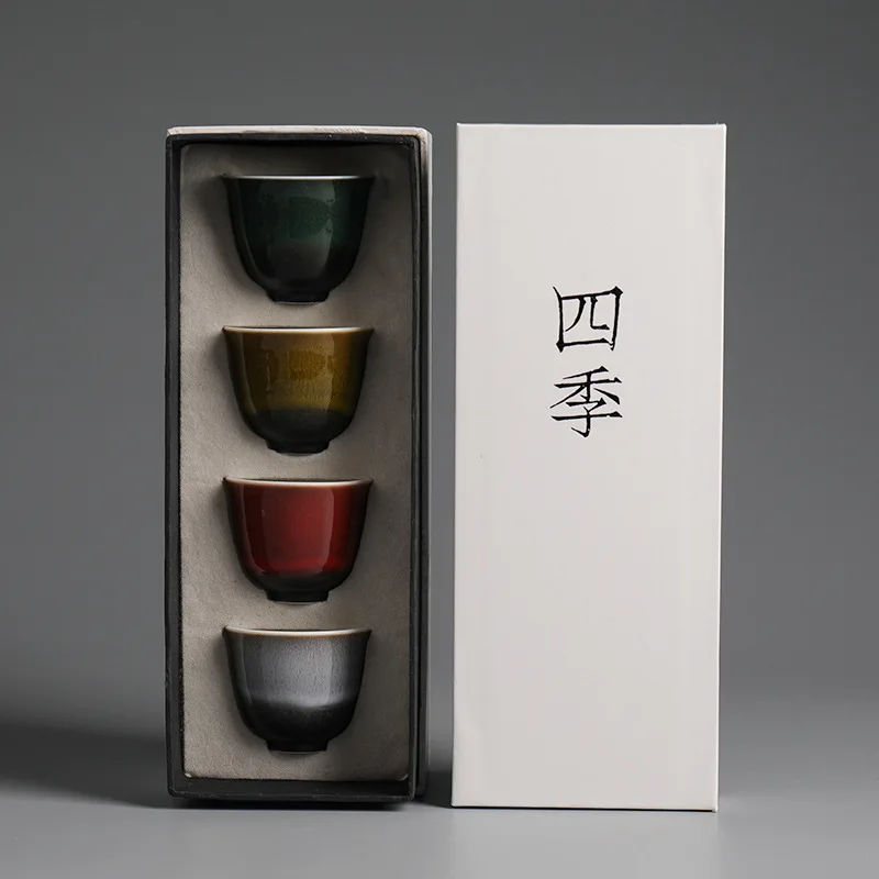 Kiln Change Four Seasons Kung Fu Set Gift Box Large Master Tasting Jian Zhan Tianmu Glaze Ceramic Tea Cup
Kiln Change Four Seasons Kung Fu Set Gift Box Large Master Tasting Jian Zhan Tianmu Glaze Ceramic Tea Cup