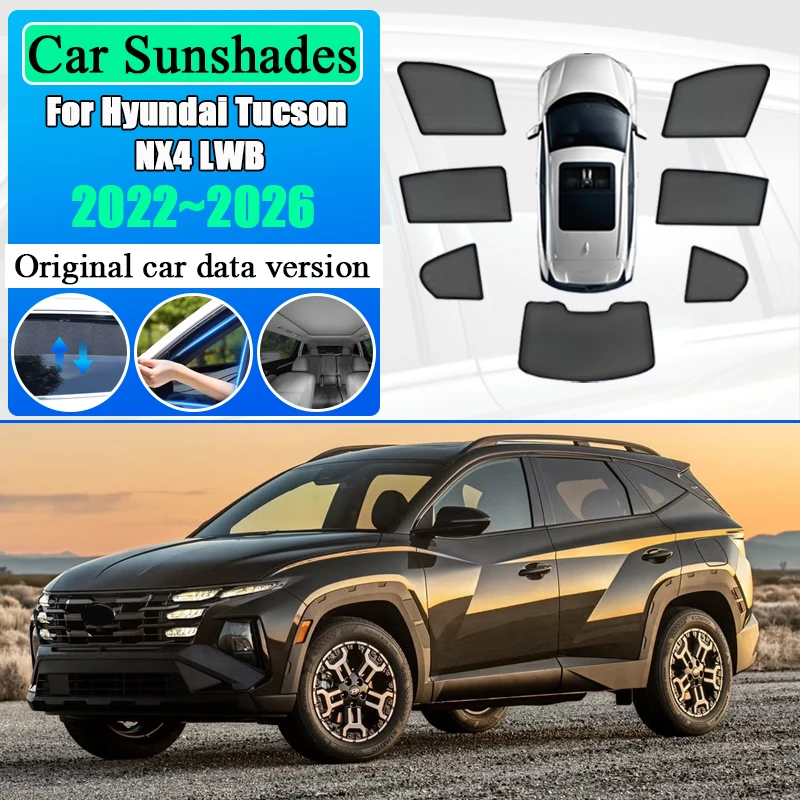 Car Mesh Sunshades For Hyundai Tucson NX4 LWB 2022 2023 2024 2025 2026 Window Heat Insulation Privacy UV Protection Accessories
Car Mesh Sunshades For Hyundai Tucson NX4 LWB 2022 2023 2024 2025 2026 Window Heat Insulation Privacy UV Protection Accessories
