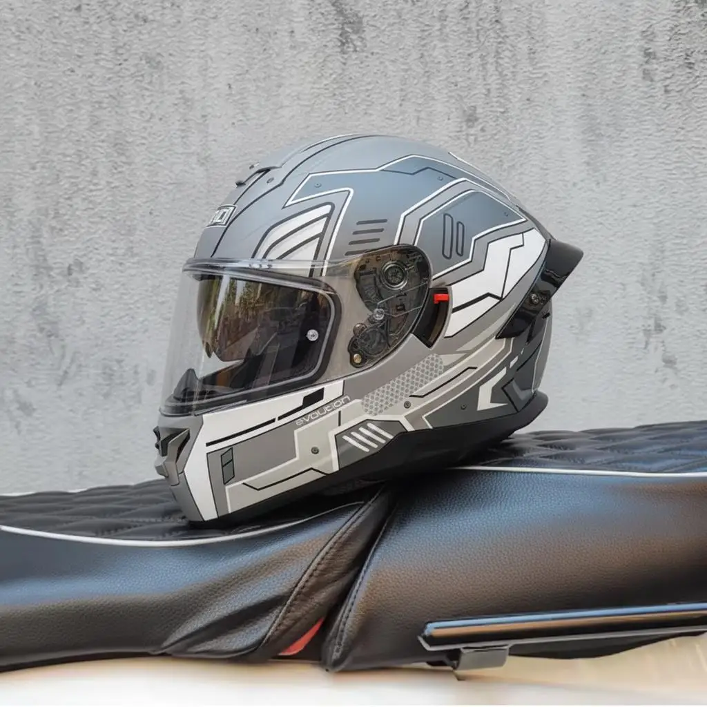 Retro Cruising Motorcycle Helmet Grey Warrior Style Multi functional Combination Full Helmet DOT certification ABS Material
Retro Cruising Motorcycle Helmet Grey Warrior Style Multi functional Combination Full Helmet DOT certification ABS Material
