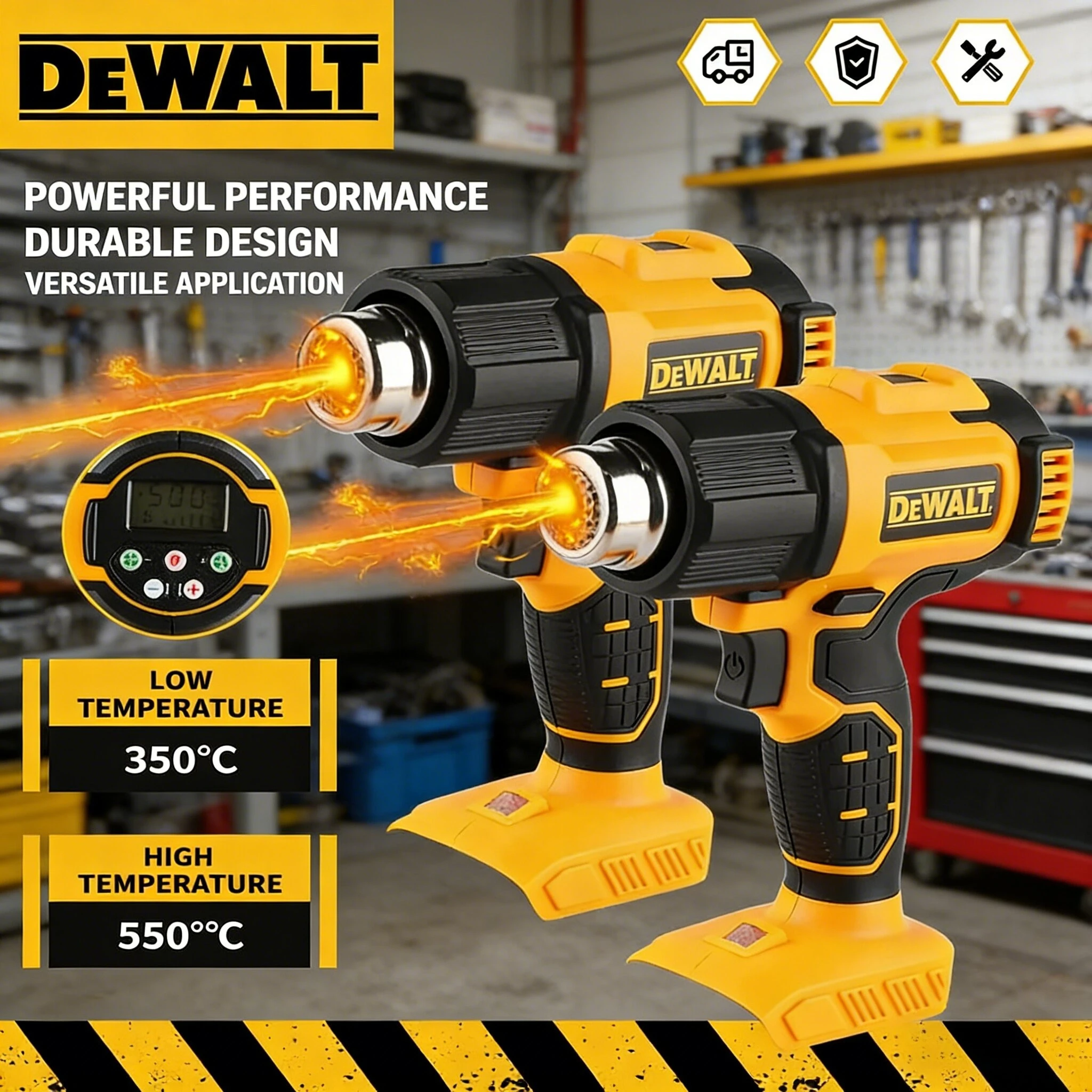 DEWALT 20V Беспроводной термофен с регулировкой температуры 550 ° Мощная термофен-воздуходувка C High Power (без насадок)
DEWALT 20V Беспроводной термофен с регулировкой температуры 550 ° Мощная термофен-воздуходувка C High Power (без насадок)