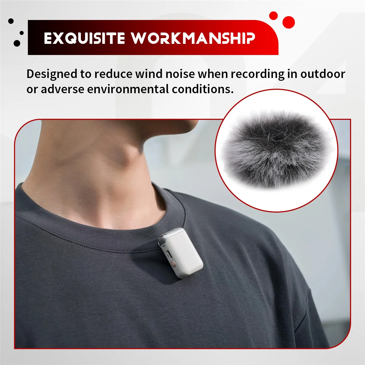 B24A 1Pcs Microphone Windscreen Outdoor Cover Windshield Muff Wind Shield for DJI MIC Transmitter Wireless System Black-White
B24A 1Pcs Microphone Windscreen Outdoor Cover Windshield Muff Wind Shield for DJI MIC Transmitter Wireless System Black-White