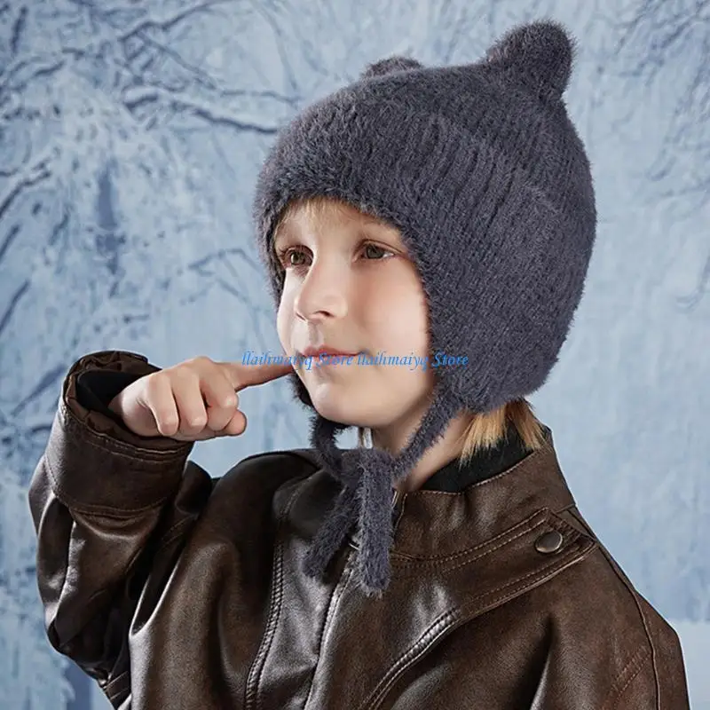 573B Thermal Insulated Toddler Cap Ear Flap Breathable Polyester Easy Clean Winter Accessory
573B Thermal Insulated Toddler Cap Ear Flap Breathable Polyester Easy Clean Winter Accessory