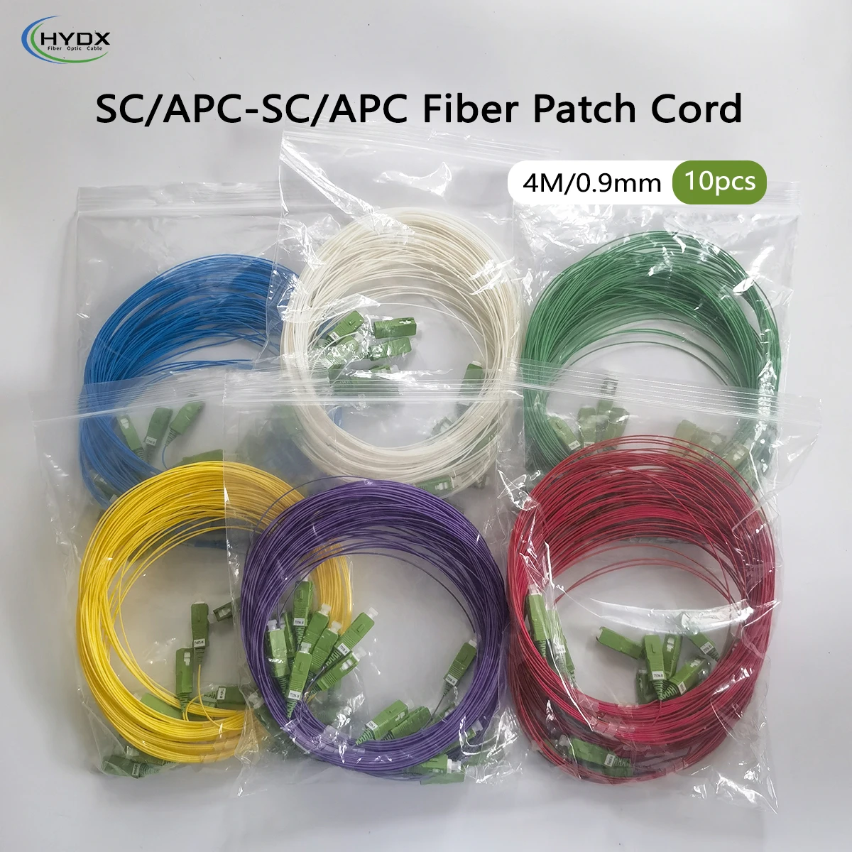 10PCS Fiber Optic Patch Cord SC/APC-SC/APC 4M 0.9mm Indoor FTTH Extension Cable Simplex Convert Patch Cord Fiber Optic Wire
10PCS Fiber Optic Patch Cord SC/APC-SC/APC 4M 0.9mm Indoor FTTH Extension Cable Simplex Convert Patch Cord Fiber Optic Wire