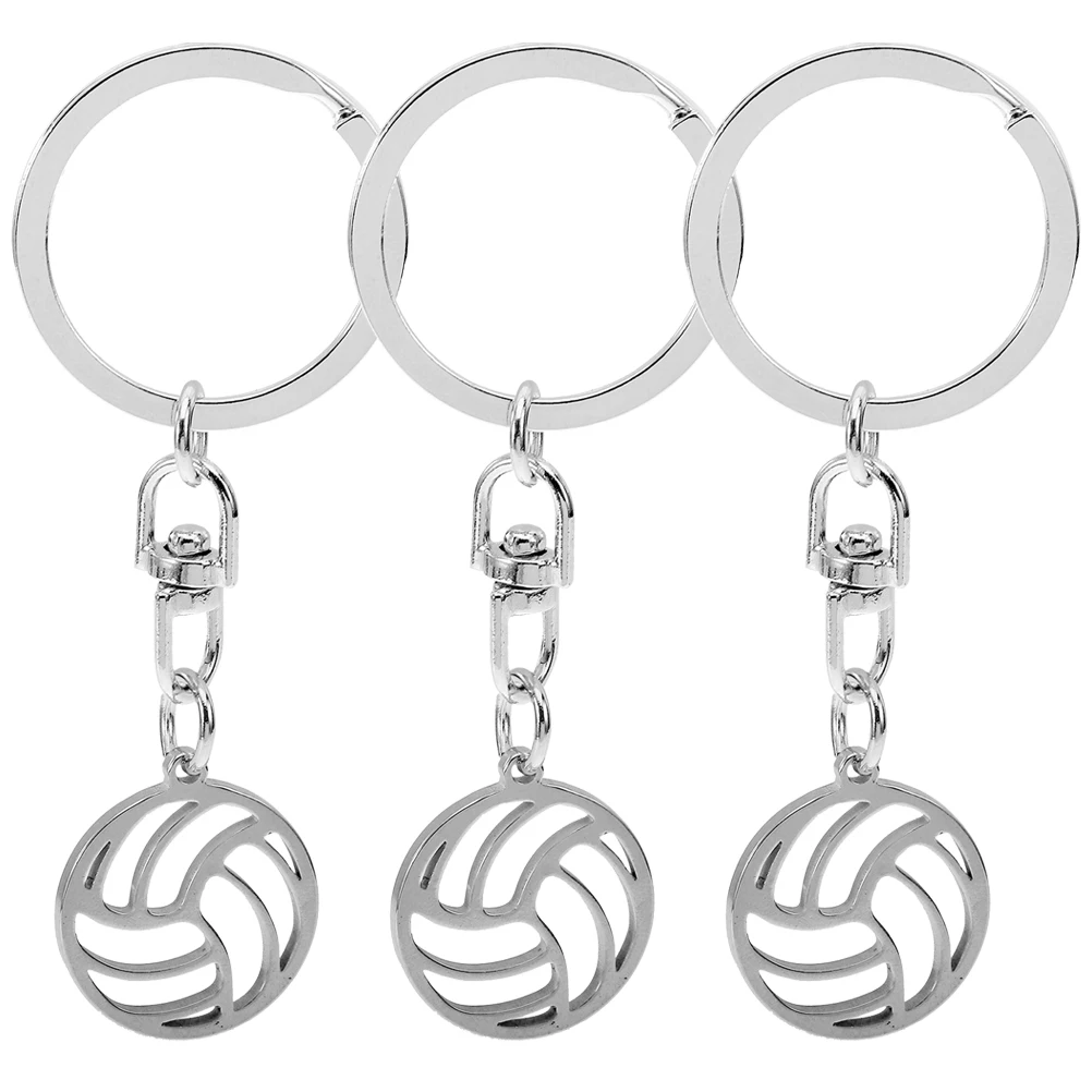 3 Pcs Volleyball Keychain Stainless Steel Hollow Pendant Fashionable Sport Keychains Decorative Bag Charm Versatile Use
3 Pcs Volleyball Keychain Stainless Steel Hollow Pendant Fashionable Sport Keychains Decorative Bag Charm Versatile Use