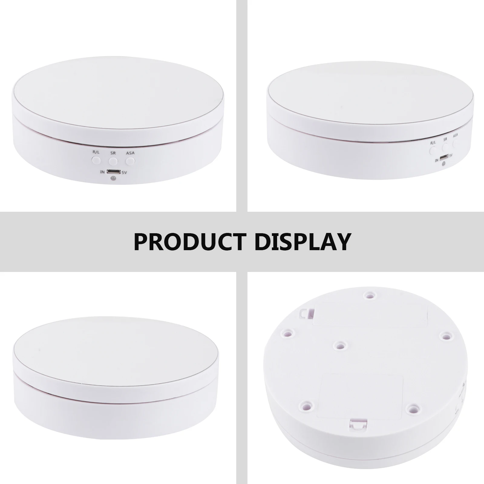 Electric Display Stand Black ABS USB Rotatable Jewelry Stand Base 360° Turntable Adjustable Speed for Watch Toy Model
Electric Display Stand Black ABS USB Rotatable Jewelry Stand Base 360° Turntable Adjustable Speed for Watch Toy Model
