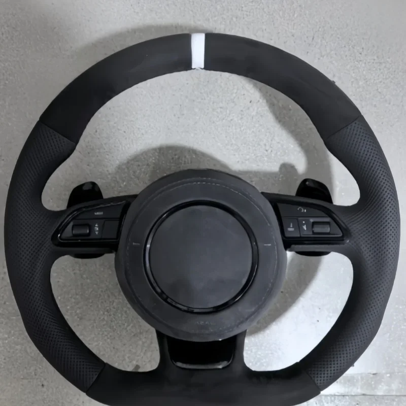 Customized Suede Leather Steering Wheel For Audi RS A3 A4L A5 A6L Q5 Q7 A7 Q2 Q3 S4 S5 S7 8V B8 C7 2007-2021 Car Accessories
Customized Suede Leather Steering Wheel For Audi RS A3 A4L A5 A6L Q5 Q7 A7 Q2 Q3 S4 S5 S7 8V B8 C7 2007-2021 Car Accessories