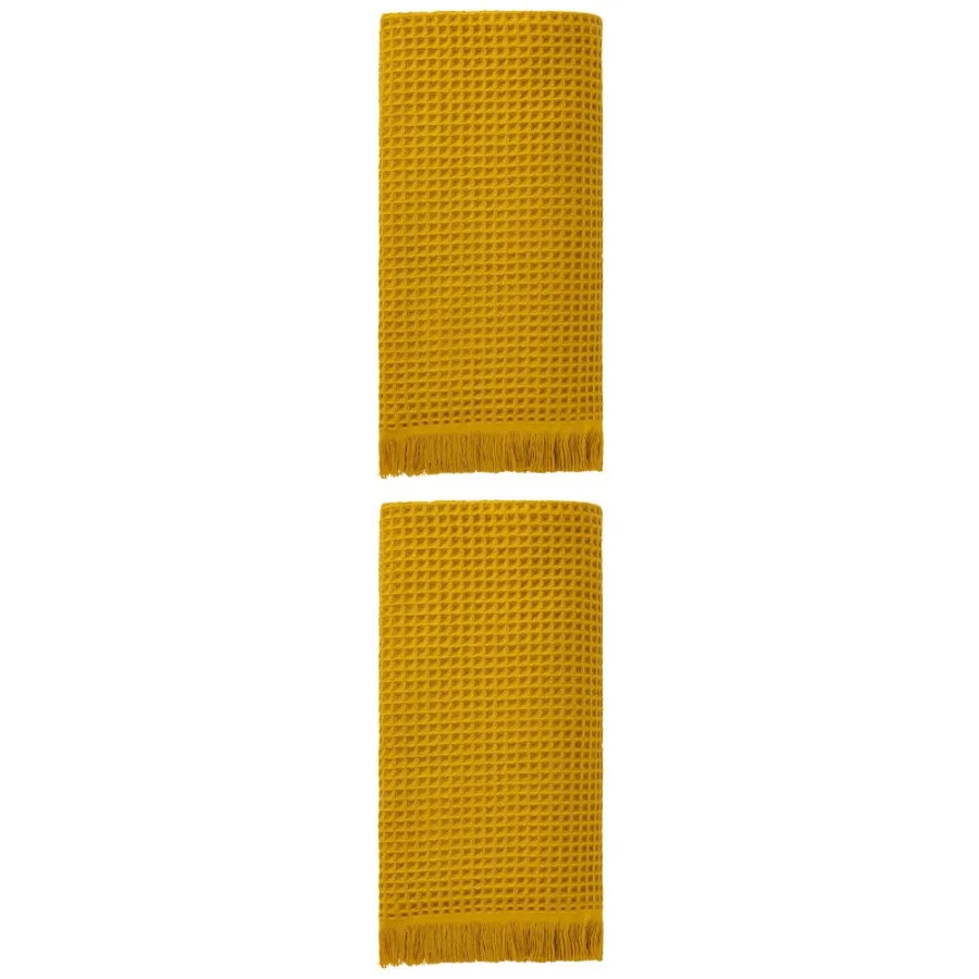Highly Absorbent Cotton Waffle Bath Towel 2 Pack Yellow 71"x35"
Highly Absorbent Cotton Waffle Bath Towel 2 Pack Yellow 71"x35"
