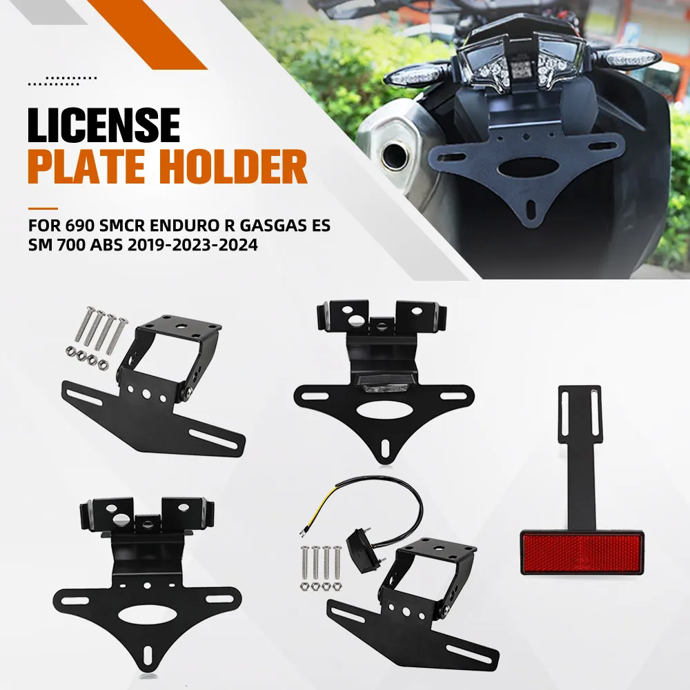 License Plate Holder Bracket Rear Tail Tidy Fender Eliminator Kit For 690 SMCR Enduro R GasGas ES SM 700 ABS 2019-2023-2024
License Plate Holder Bracket Rear Tail Tidy Fender Eliminator Kit For 690 SMCR Enduro R GasGas ES SM 700 ABS 2019-2023-2024