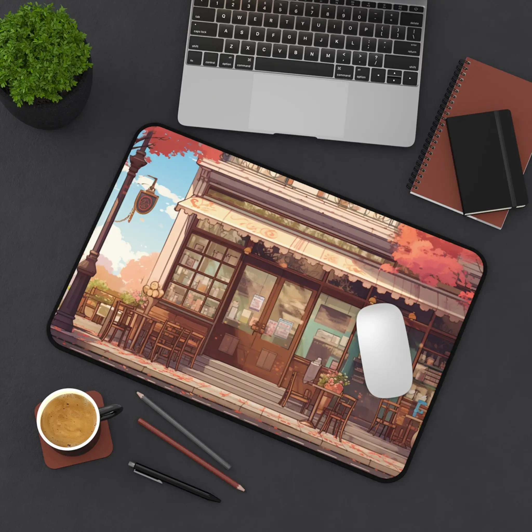 Nostalgic and Peaceful Coffee Shop, Cute Kawaii Tabletop Décor, Art Nouveau Table Mat, Large Mouse Pad,XXL Anime Table Mat
Nostalgic and Peaceful Coffee Shop, Cute Kawaii Tabletop Décor, Art Nouveau Table Mat, Large Mouse Pad,XXL Anime Table Mat