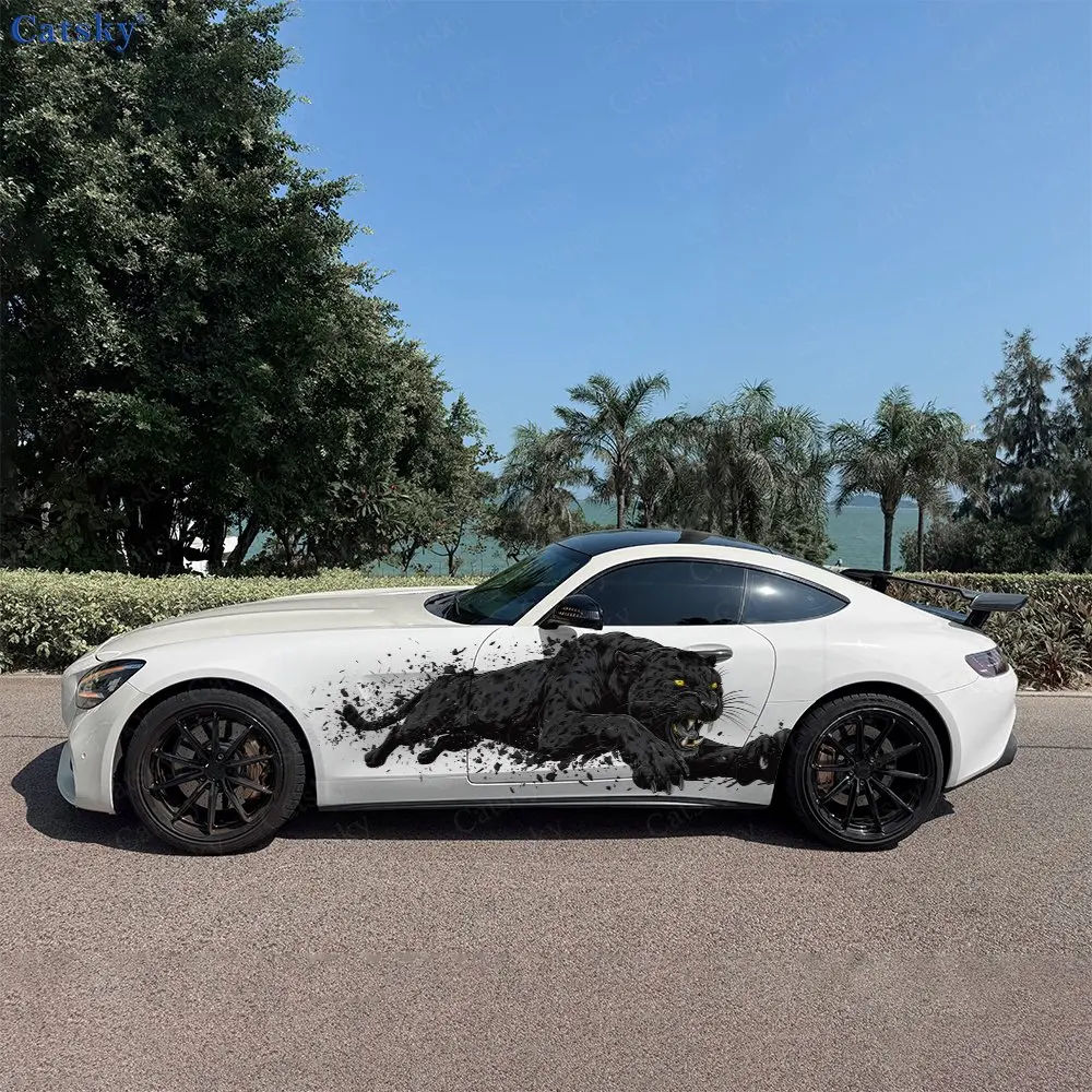 2pcs Fierce Black Panther Splash Decal, Durable, Fade-Resistant, Enhance Vehicle Aesthetic With Bold Design Car Vinyl Wrap
2pcs Fierce Black Panther Splash Decal, Durable, Fade-Resistant, Enhance Vehicle Aesthetic With Bold Design Car Vinyl Wrap