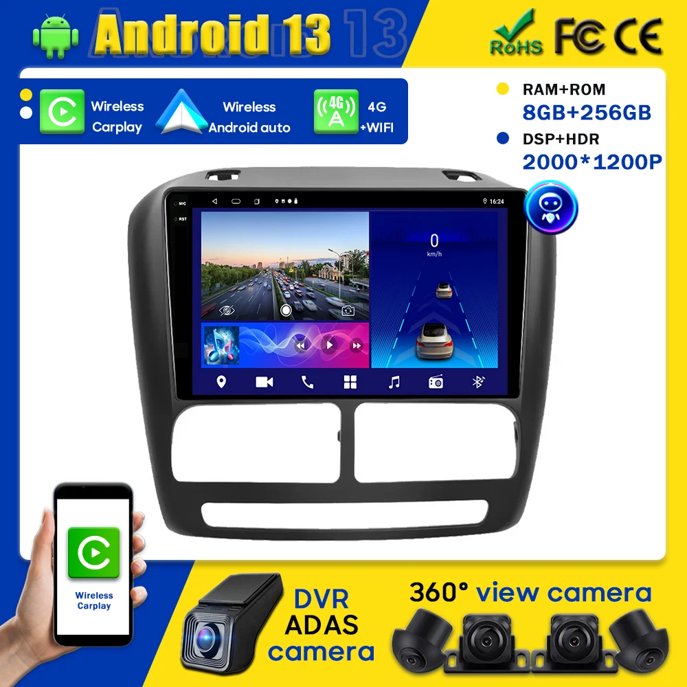 Android 13 Car Head Unit Stereo For Fiat Doblo 2010 - 2015 Radio Multimedia Video Player GPS BT Carplay Android Auto No 2din DVD
Android 13 Car Head Unit Stereo For Fiat Doblo 2010 - 2015 Radio Multimedia Video Player GPS BT Carplay Android Auto No 2din DVD