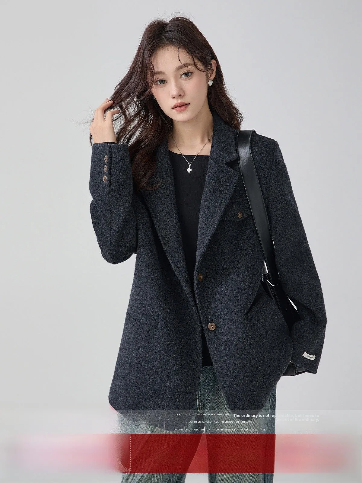 MoZao Bla Lazy Sle ort пальто женское зимнее новое двустороннее пальто-камерер для похудения шерстяное пальто в стиле ретро для поездок на работу мода
MoZao Bla Lazy Sle ort пальто женское зимнее новое двустороннее пальто-камерер для похудения шерстяное пальто в стиле ретро для поездок на работу мода