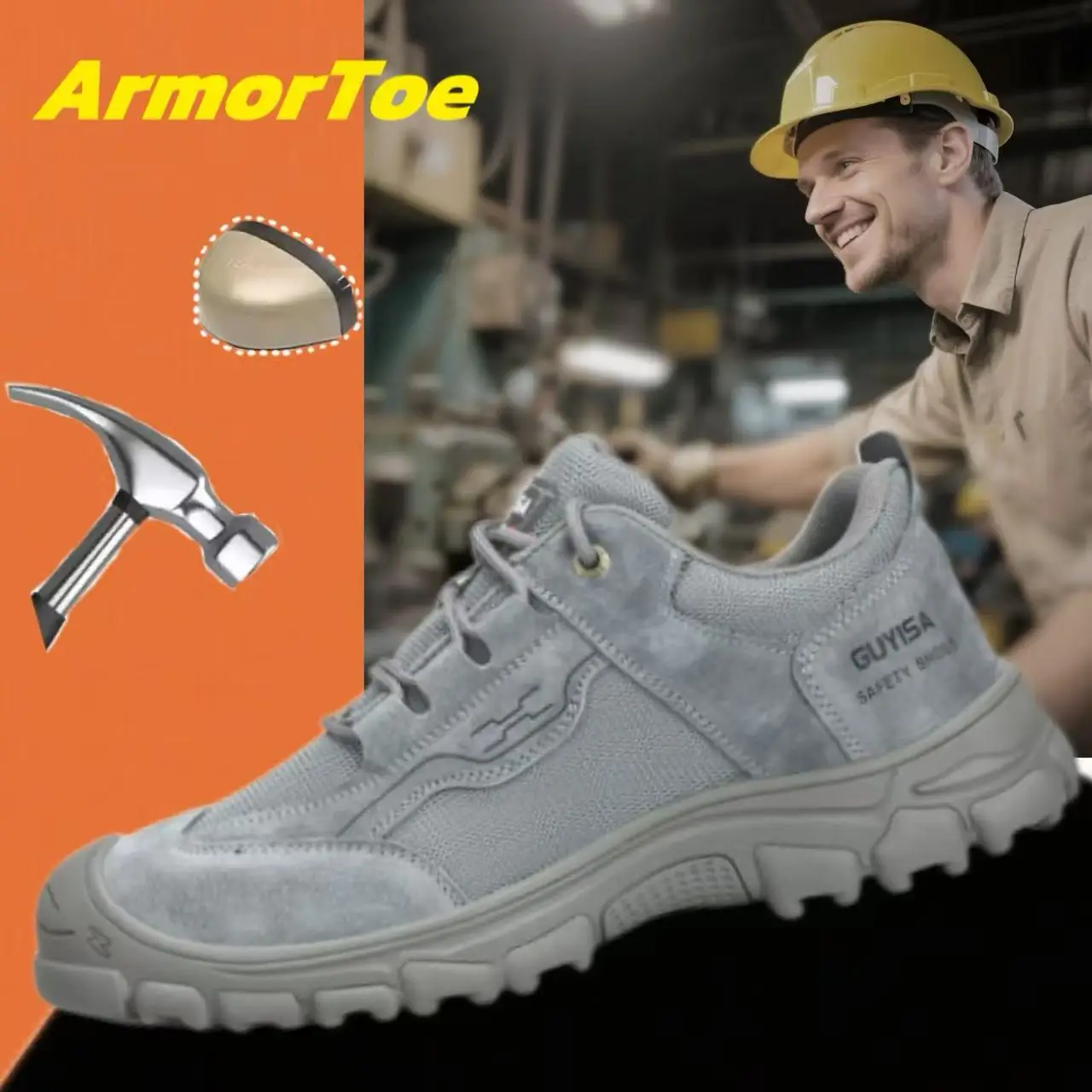 ArmorToe Anti-smashing Anti-stabbing Electrician Shoes Insulated Safety Shoes Breathable Wear-resistant Work Shoes #Armor2631
ArmorToe Anti-smashing Anti-stabbing Electrician Shoes Insulated Safety Shoes Breathable Wear-resistant Work Shoes #Armor2631