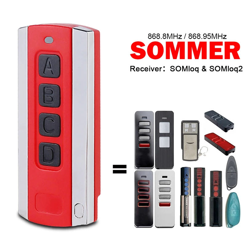 Для SOMMER Pearl Slider Vibe Twin Status 4018V000 4019V000 TX55-868-4 TRX55-868-4 Пульт дистанционного управления гаражными воротами 868 МГц Управление воротами
Для SOMMER Pearl Slider Vibe Twin Status 4018V000 4019V000 TX55-868-4 TRX55-868-4 Пульт дистанционного управления гаражными воротами 868 МГц Управление воротами
