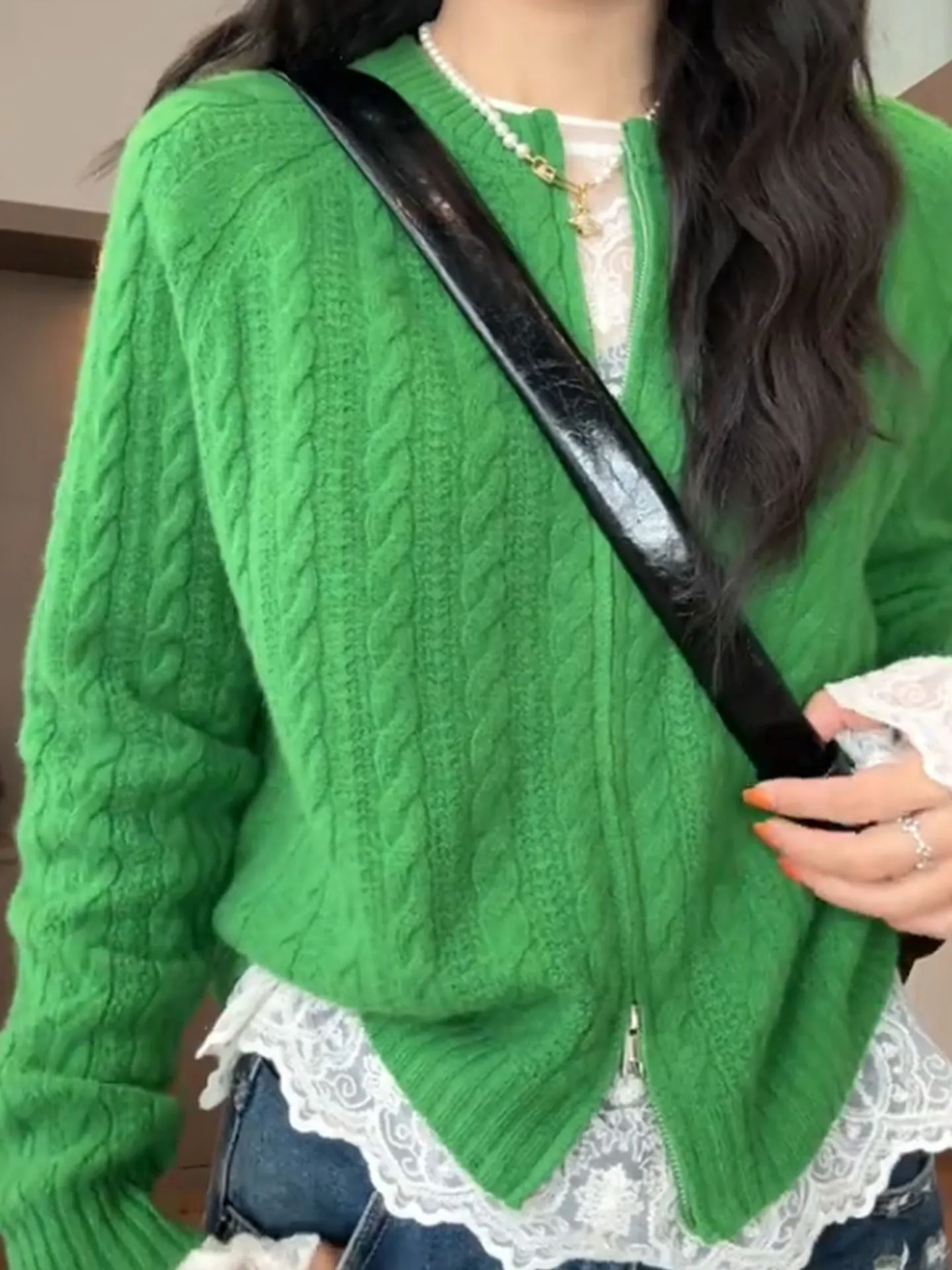 Корейский зимний свитер Thiened с двойной молнией, универсальный вязаный открытый кардиган Camere, мягкий длинный све
Корейский зимний свитер Thiened с двойной молнией, универсальный вязаный открытый кардиган Camere, мягкий длинный све