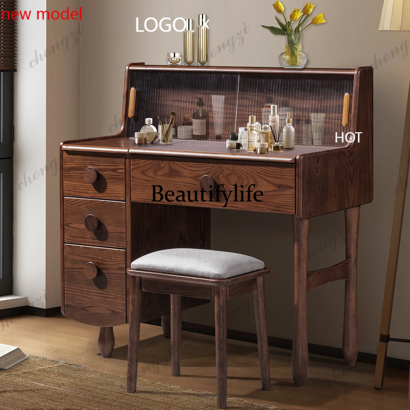 M138 Wooden Vanity Desk Minimalist Practical Retro Exquisite Vanity Desk With Storage Design Meuble De Chambre Furniture
M138 Wooden Vanity Desk Minimalist Practical Retro Exquisite Vanity Desk With Storage Design Meuble De Chambre Furniture