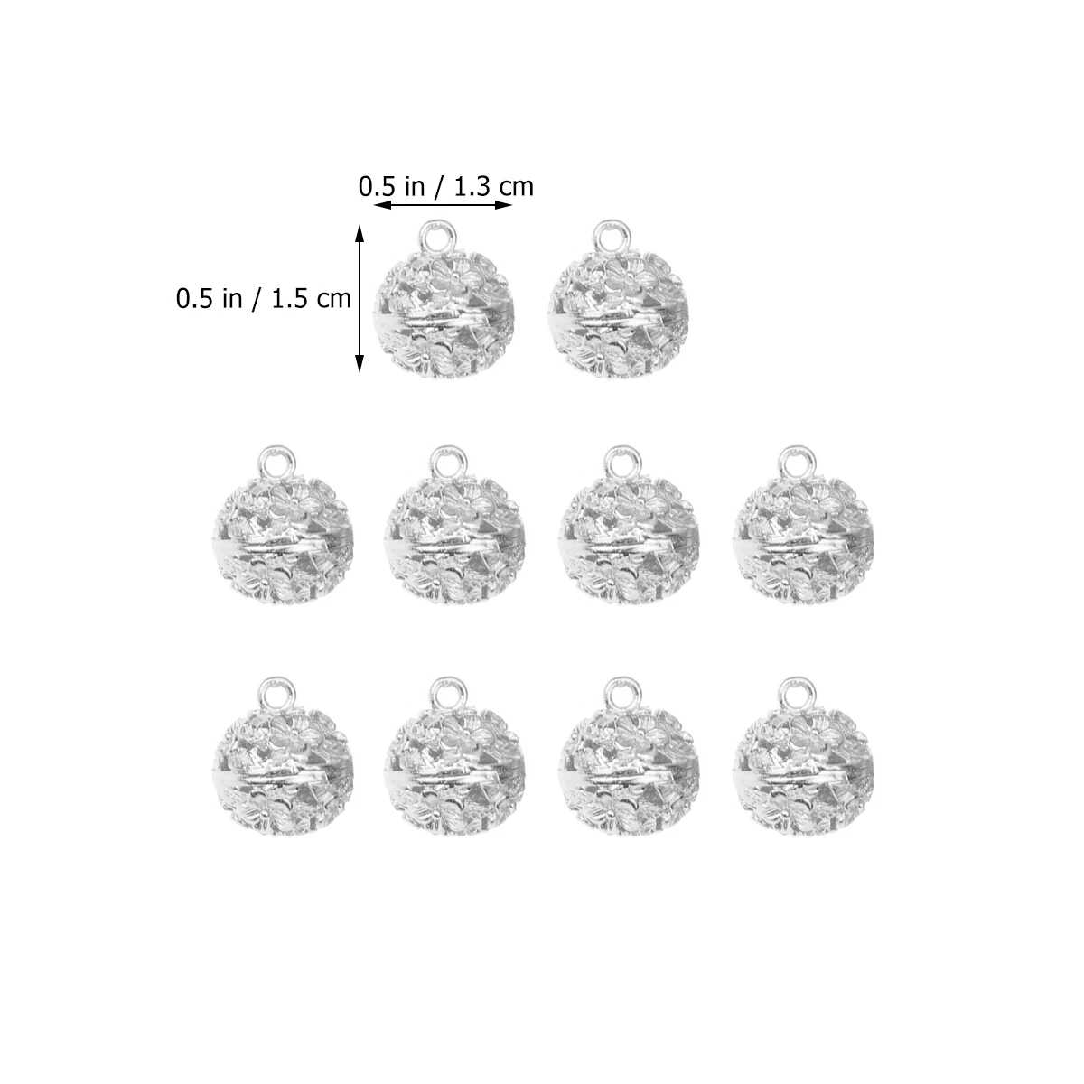 10pcs Diy Pendants Handmade Convallaria Style Hollow Copper Bell Hanging Decor Accessories For Bag Keychain Craft Jewelry Gift 
10pcs Diy Pendants Handmade Convallaria Style Hollow Copper Bell Hanging Decor Accessories For Bag Keychain Craft Jewelry Gift