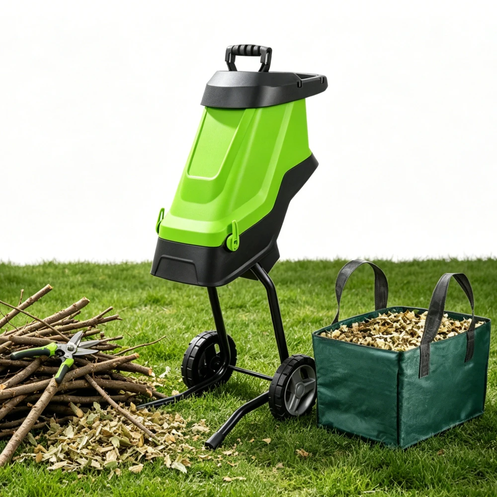 Electric Garden Chipper Tree Branch Leaf Crusher Wood Chipper Shredder Recycling Machine with Collection Bag
Electric Garden Chipper Tree Branch Leaf Crusher Wood Chipper Shredder Recycling Machine with Collection Bag