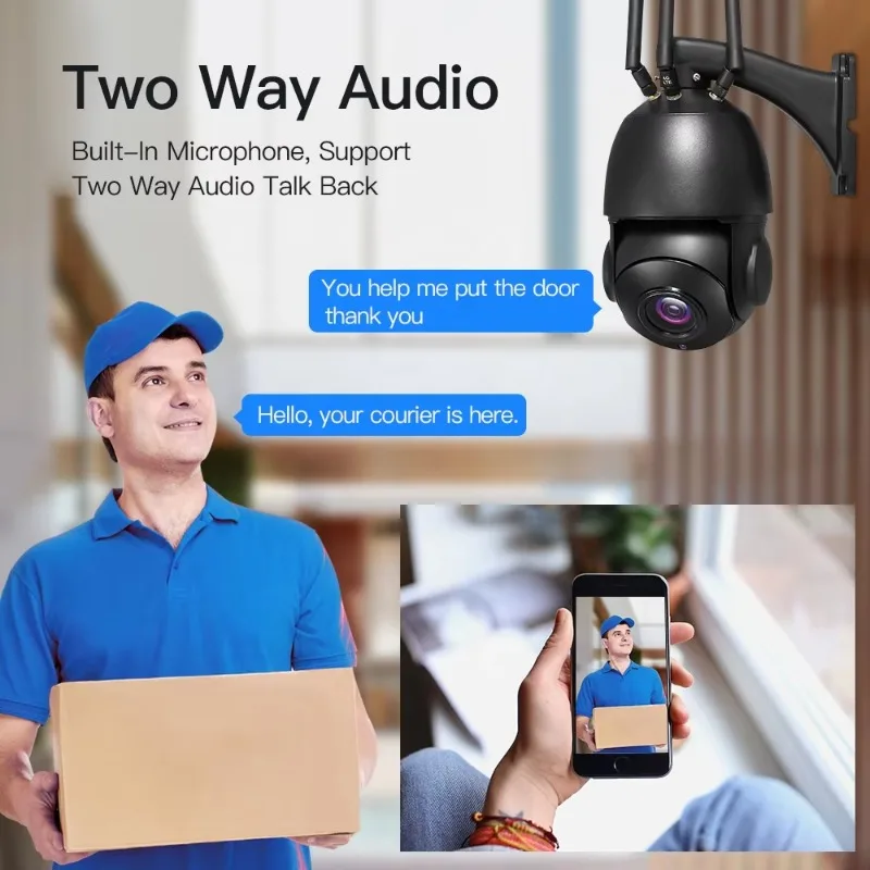 1080P HD 30X Optical Zoom Home IP Camera Wireless 4G SIM Card Outdoor Security Camera
1080P HD 30X Optical Zoom Home IP Camera Wireless 4G SIM Card Outdoor Security Camera