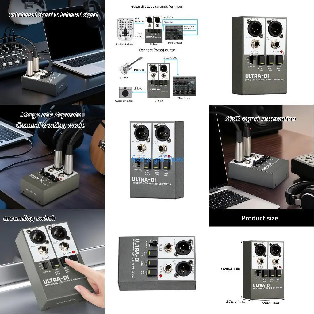 C7AB High Performances Active Conversion Metal Chassis For Musicians And Engineers