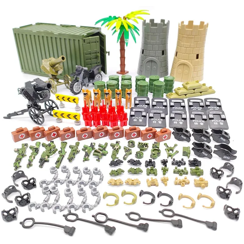 Military Building Block Parts Container Shield Night Vision Sight Portable Medical Case Small Particle Puzzle Assembly Toys
Military Building Block Parts Container Shield Night Vision Sight Portable Medical Case Small Particle Puzzle Assembly Toys