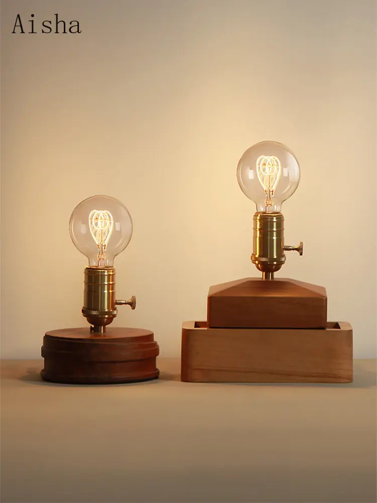 Edison Tungsten Wire Table Lamp American Solid Wood Desk Lamp Retro Study Desktop Decoration Table Lamp Bedroom Atmosphere Lamp
Edison Tungsten Wire Table Lamp American Solid Wood Desk Lamp Retro Study Desktop Decoration Table Lamp Bedroom Atmosphere Lamp