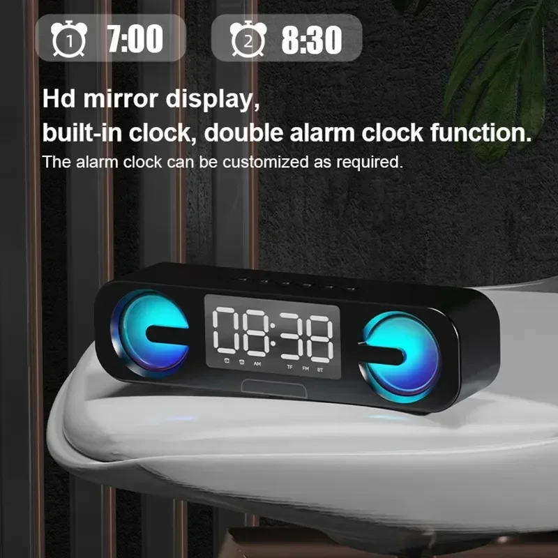 10W RGB Bluetooth Speaker With Alarm Function TWS Stereo Wireless Music Boombox speaker bluetooth Rockmia EBS-063
10W RGB Bluetooth Speaker With Alarm Function TWS Stereo Wireless Music Boombox speaker bluetooth Rockmia EBS-063