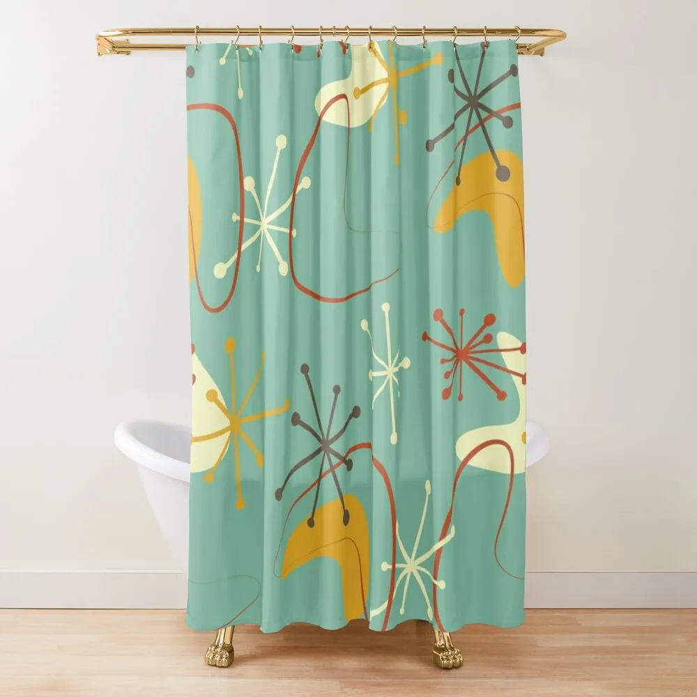 Vintage Retro 1950s Atomic Starburst Boomerangs Green Harvest Gold Rust Shower Curtain Bathroom And Shower Products Curtain
Vintage Retro 1950s Atomic Starburst Boomerangs Green Harvest Gold Rust Shower Curtain Bathroom And Shower Products Curtain