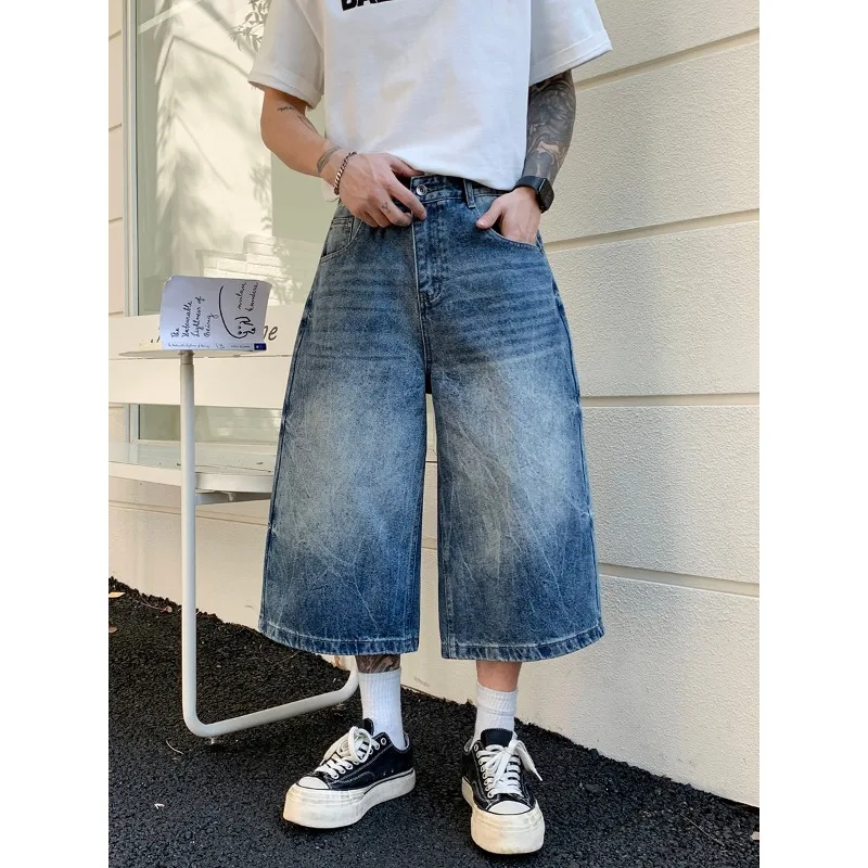 New American Retro High Waist Loose Wide Leg Man Pants Men S Jeans Soft Straight Seven Tenths Length Denim Trousers Retro Style
New American Retro High Waist Loose Wide Leg Man Pants Men S Jeans Soft Straight Seven Tenths Length Denim Trousers Retro Style