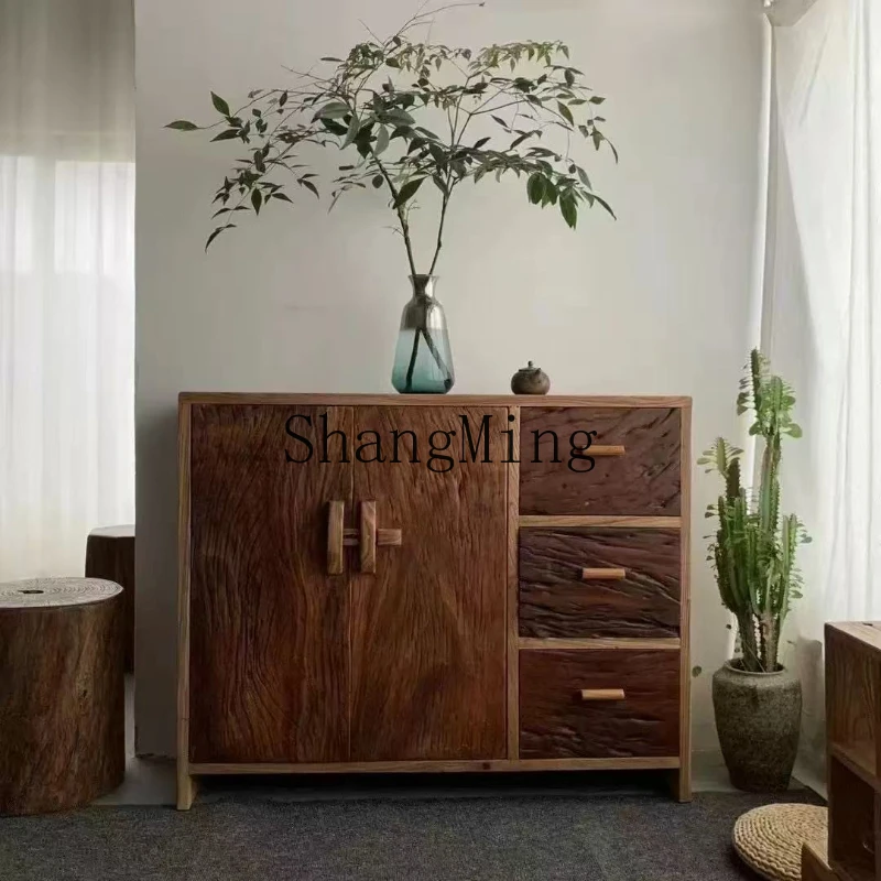 FG old elm dining side locker living room porch drawer solid wood retro furniture double door chest cabinet
FG old elm dining side locker living room porch drawer solid wood retro furniture double door chest cabinet