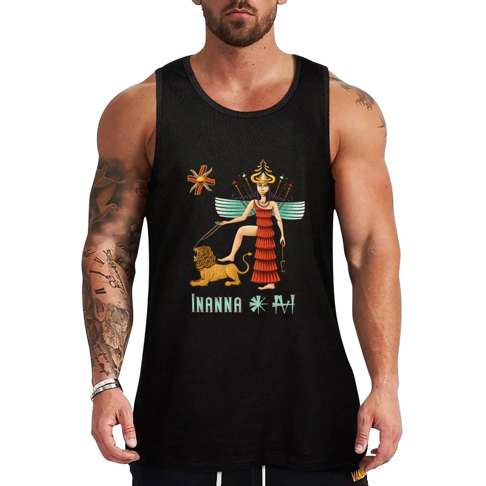 Inanna Tank Top Art Print Tank Top Creative Graphic Sleeveless Shirt
Inanna Tank Top Art Print Tank Top Creative Graphic Sleeveless Shirt