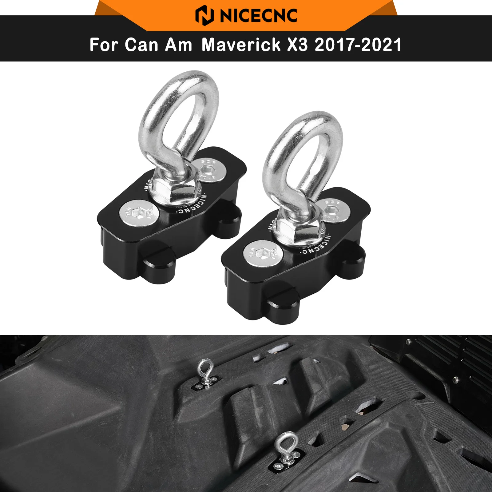 NICECNC For Can-Am Maverick X3 2 PCS Aluminum Lock Tie Down Anchors For Can Am Maverick X3 4x4 XDS XRS XMR XRC Turbo 2017-2021
NICECNC For Can-Am Maverick X3 2 PCS Aluminum Lock Tie Down Anchors For Can Am Maverick X3 4x4 XDS XRS XMR XRC Turbo 2017-2021
