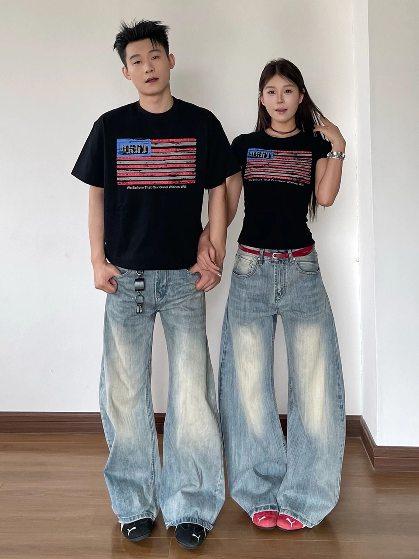 Blue Summer Cleanfit American Washed Vintage Jeans Men Women Straight Leg Drapey Wide Leg Pants Knife Design Worn Resistant
Blue Summer Cleanfit American Washed Vintage Jeans Men Women Straight Leg Drapey Wide Leg Pants Knife Design Worn Resistant