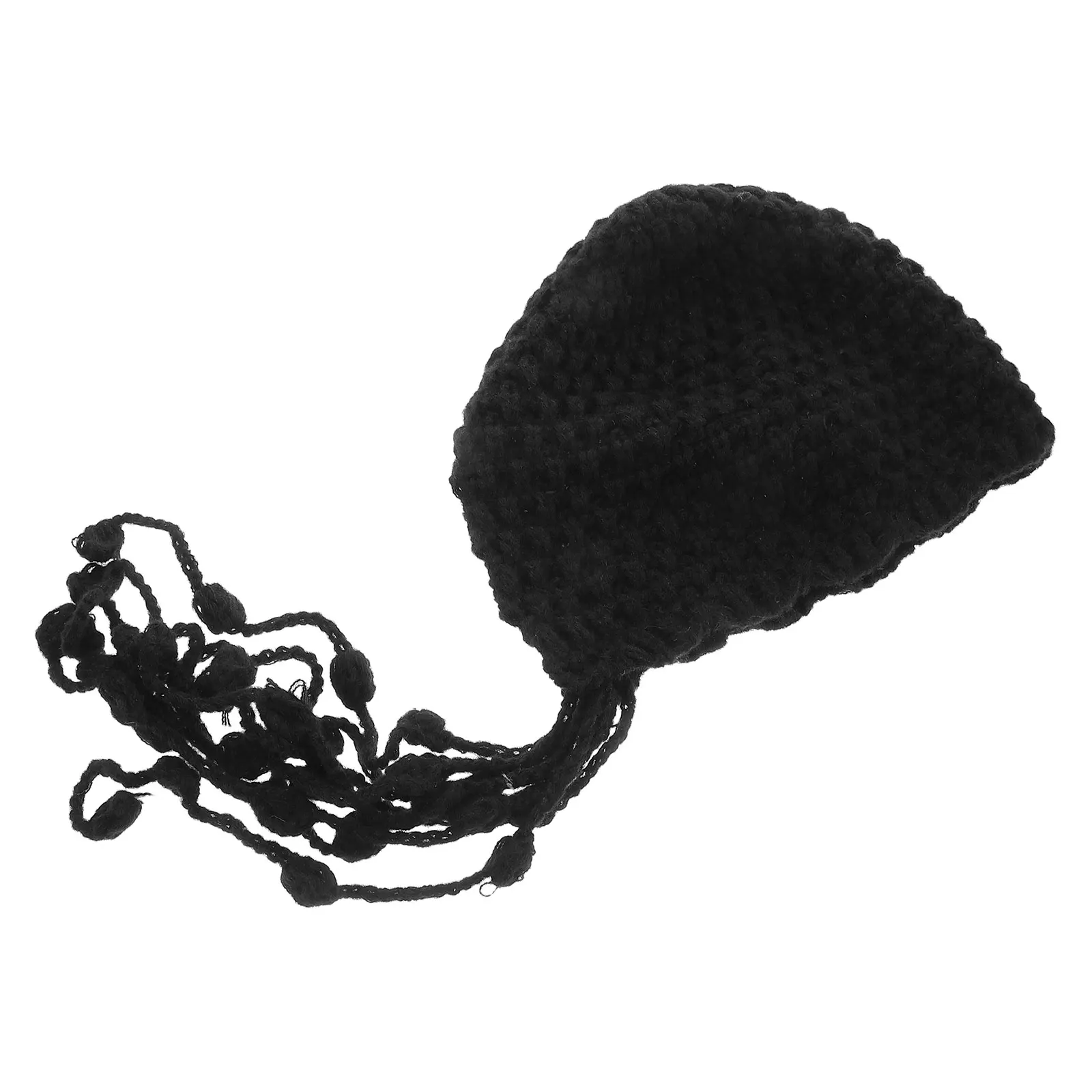 Tassel Braided Knitted Hat Retro Crochet Beanie Acrylic Cotton Warm Winter Hats for Women Ruffle Boho Handwoven Style 
Tassel Braided Knitted Hat Retro Crochet Beanie Acrylic Cotton Warm Winter Hats for Women Ruffle Boho Handwoven Style