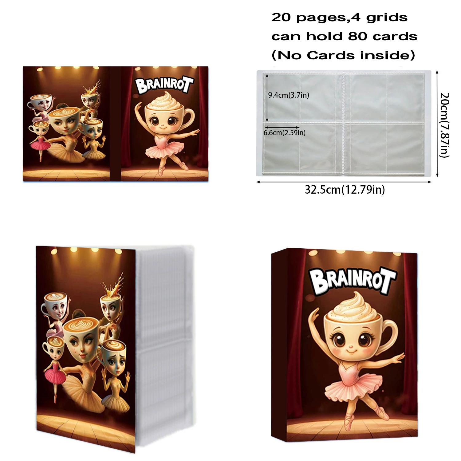 2026 New Italian Brainrot Card Holder Binder Collections Folder Anime Card Protector Card Album Notebook for Christmas Kid Gift
2026 New Italian Brainrot Card Holder Binder Collections Folder Anime Card Protector Card Album Notebook for Christmas Kid Gift