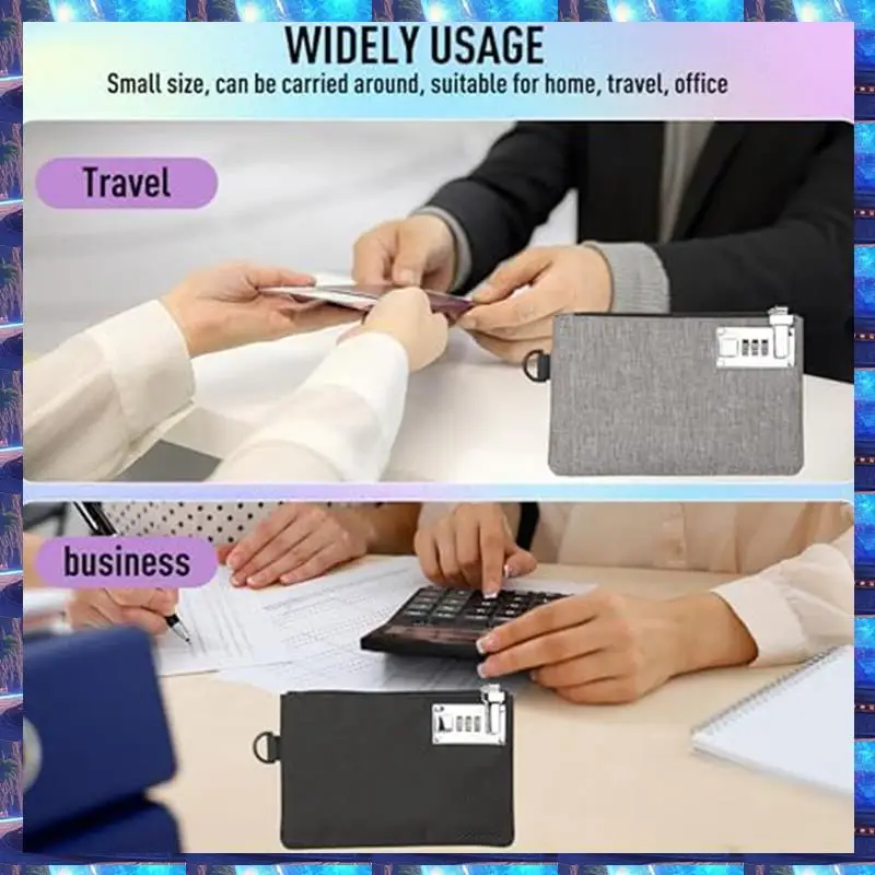 2025 2Pcs Lockable Kosmccomoney Bags Durable Nylon Lock Bank Bag Set Coin Bag,Storage Cash Bag Set For Jewelry,Passport,Credit C
2025 2Pcs Lockable Kosmccomoney Bags Durable Nylon Lock Bank Bag Set Coin Bag,Storage Cash Bag Set For Jewelry,Passport,Credit C