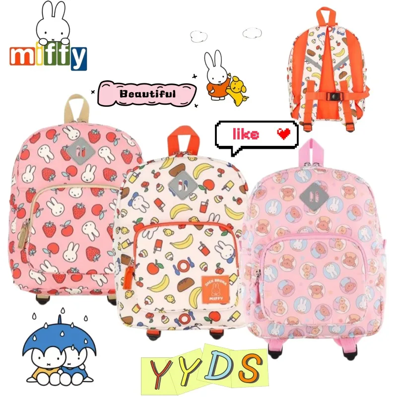 Cute Miffy Rabbit Backpack Cartoon Design Fruit Print Fashionable Lightweight Outdoor Small School Bag Suitable for Travel
Cute Miffy Rabbit Backpack Cartoon Design Fruit Print Fashionable Lightweight Outdoor Small School Bag Suitable for Travel