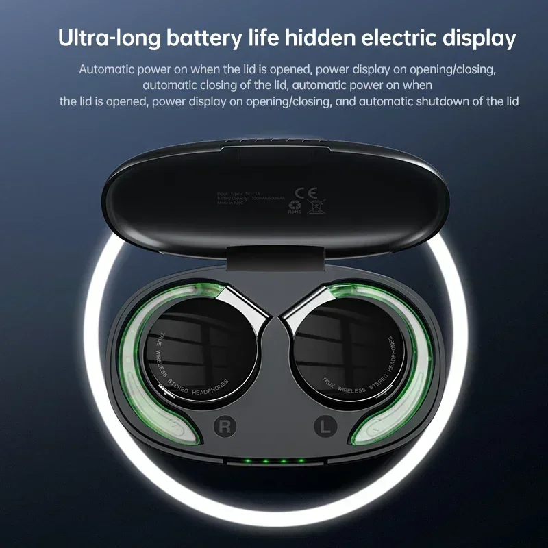 F2 TWS Bluetooth5.2 Wireless Headphones HiFi Stereo Microphones Sport Ear Hook LED Display Earbuds Earphones With
F2 TWS Bluetooth5.2 Wireless Headphones HiFi Stereo Microphones Sport Ear Hook LED Display Earbuds Earphones With