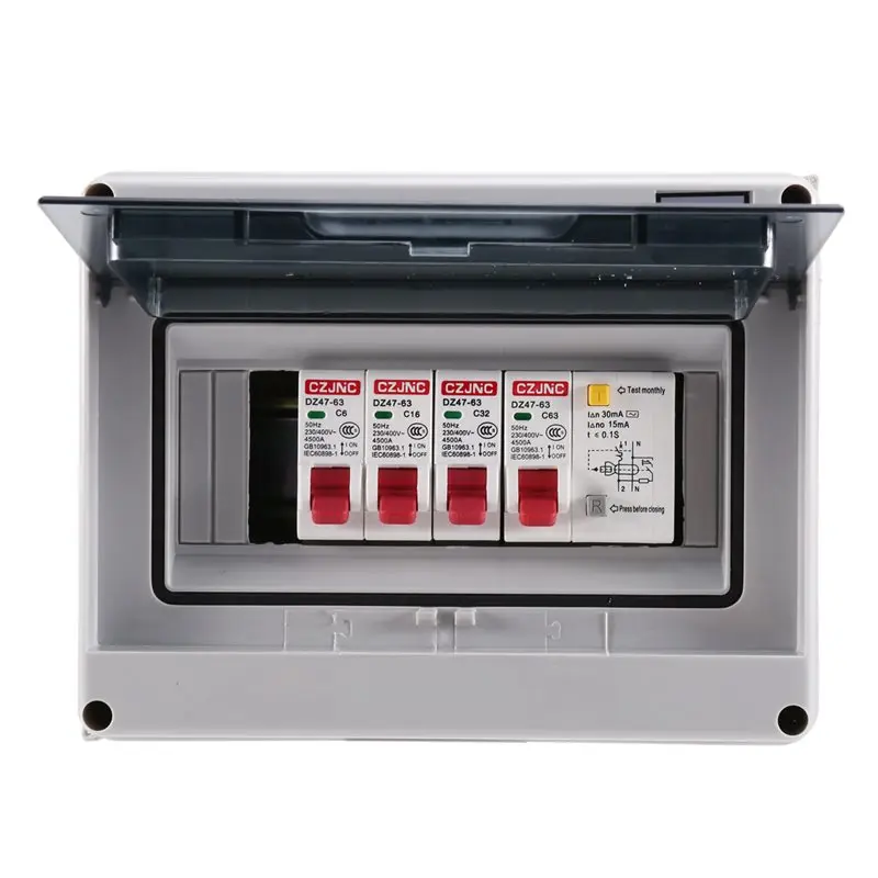 【ФЛАШ-РАСПРОДАЖА!】Трехконтактный гаражный/автодомовый распределительный щиток 63А 30мА RCD 3MCB 6А+16А+32А 230/400В
【ФЛАШ-РАСПРОДАЖА!】Трехконтактный гаражный/автодомовый распределительный щиток 63А 30мА RCD 3MCB 6А+16А+32А 230/400В