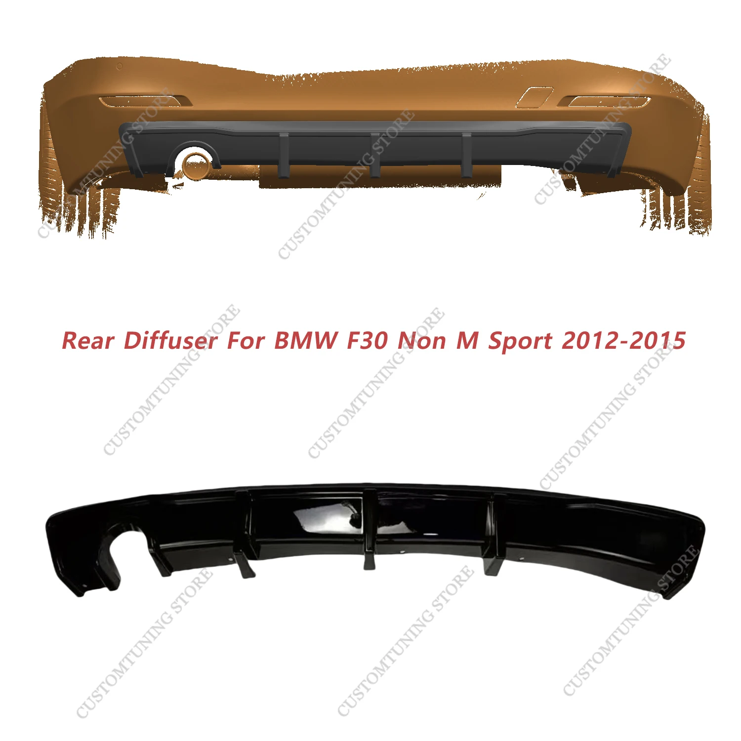 Gloss Black MP ABS Rear Bumper Diffuser Valance Lip Covers For Bmw F30 318i 318d 320i 320d Non M Sport 2012-2015 Pre-Facelift
Gloss Black MP ABS Rear Bumper Diffuser Valance Lip Covers For Bmw F30 318i 318d 320i 320d Non M Sport 2012-2015 Pre-Facelift
