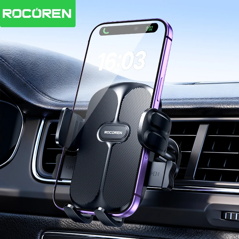 Автомобильный держатель для телефона Rocoren, универсальный держатель для телефона с автоматической блокировкой и зажимом-крючком для автомобильного вентиляционного отверстия для iPhone 17 Pro Max Samsung
Автомобильный держатель для телефона Rocoren, универсальный держатель для телефона с автоматической блокировкой и зажимом-крючком для автомобильного вентиляционного отверстия для iPhone 17 Pro Max Samsung