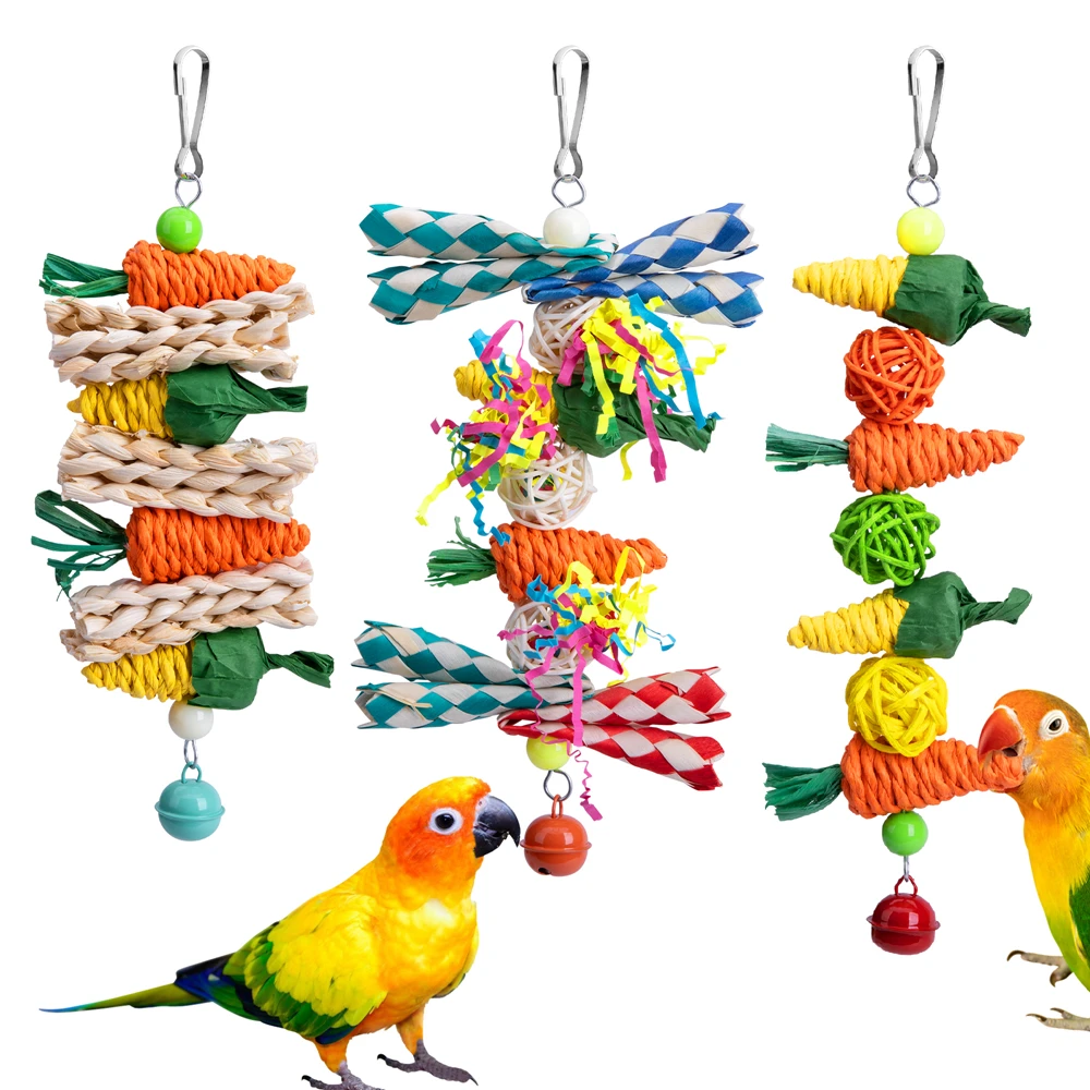 Bird Toys Parrot Toys for Large Birds Carrot Natural Corn Cob Chew Toys for African Grey Parrots Macaws Bird nest Hanging Toys
Bird Toys Parrot Toys for Large Birds Carrot Natural Corn Cob Chew Toys for African Grey Parrots Macaws Bird nest Hanging Toys