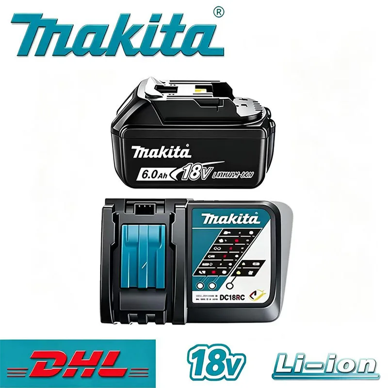 Original Makita 18V Battery BL1860 DDF487 BL1830B BL1850B BL1850 BL1840 BL1815 Replacement Lithium Battery 6.0AH
Original Makita 18V Battery BL1860 DDF487 BL1830B BL1850B BL1850 BL1840 BL1815 Replacement Lithium Battery 6.0AH