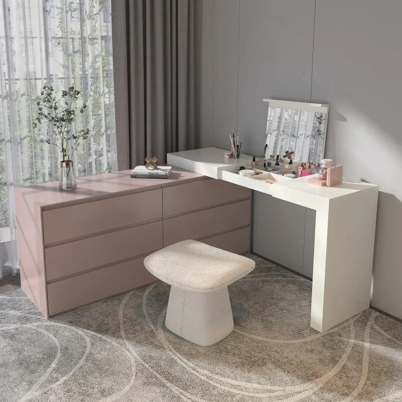 modern dresser chest integrated bedroom simple retractable corner flip mirror desk solid wood light luxury
modern dresser chest integrated bedroom simple retractable corner flip mirror desk solid wood light luxury