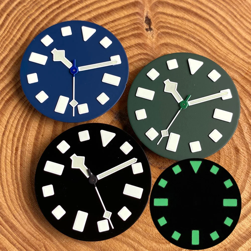 Watch Part Accessories Black/Green/Blue Dial Hands Baton Square Index Green Luminous 29mm Fit for NH35 NH36 ETA PT5000 Movement
Watch Part Accessories Black/Green/Blue Dial Hands Baton Square Index Green Luminous 29mm Fit for NH35 NH36 ETA PT5000 Movement