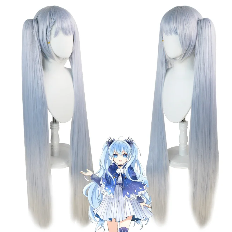 Anime Cosplay Wigs VOCALOID Snow Miku cosplay wigs Blue Gray 120cm Long Straight Synthetic Hair Heat resistant synthetic fiber
Anime Cosplay Wigs VOCALOID Snow Miku cosplay wigs Blue Gray 120cm Long Straight Synthetic Hair Heat resistant synthetic fiber