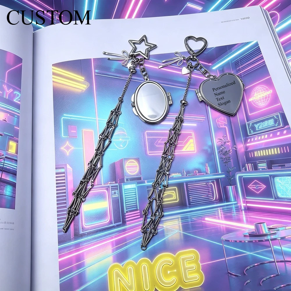 Y2K Style Metal Custom Lipstick Net Pocket Keychain Mirror Car Keyring Waist Pouch Minimalist Cool Earphone Cover Pendant Gift
Y2K Style Metal Custom Lipstick Net Pocket Keychain Mirror Car Keyring Waist Pouch Minimalist Cool Earphone Cover Pendant Gift