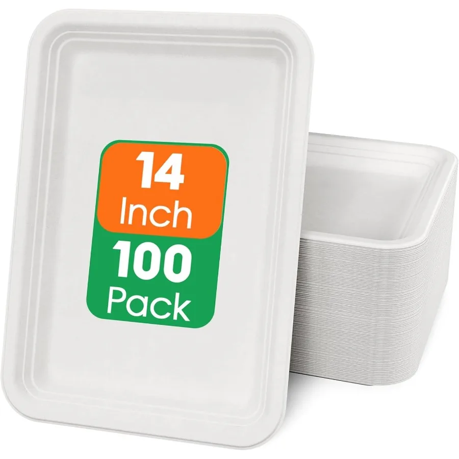 100 Pack 14 Inch Disposable Food Crawfish Trays Compostable Large Paper Plates for Thanksgiving BBQ Seafood Boil Parties EcoFri
100 Pack 14 Inch Disposable Food Crawfish Trays Compostable Large Paper Plates for Thanksgiving BBQ Seafood Boil Parties EcoFri